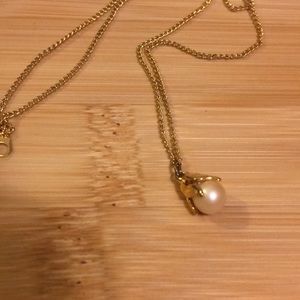 Antique Vintage Pearl Gold Necklace